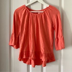 🌸3/$30🌸 Girls’ Old Navy Red-Orange Ruffle Blouse Top